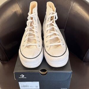 Converse High-Top Lift Sneakers white/black/white